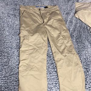 cargos. stretchy material. comfy